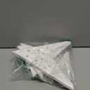 6 Pack Paper Star Lanterns White 9-Pointed Star Lamp Shade Hollow Stars Hanging Decorations for Christmas New Year Birthday Wedding Party, 3 Size