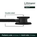 3M Littmann Classic III Monitoring Stethoscope, 5803, More Than 2X as Loud, Weighs Less, Stainless Steel Black-Finish Chestpiece, 27" Black Tube, Stem and Headset