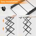 Clothes Drying Rack Household Indoor, Foldable Drying Rack Clothing for Laundry - 40" x 28.8" x 14.2", Space Saving Indoor&Outdoor, Black-1pack