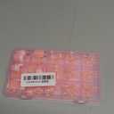 NOVO OVO Short Sharp Square White French Tip Nail Tips Press on BABY PINK, Need Builder Gel Top Coat Nail Glue, Soft Gel Fake Nail Extension, Full Cover False Nails for Salon DIY x 15 Sizes 240 pcs