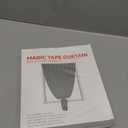 Magic Tape Stick On Curtains Window Shades Pull Down Blackout Window Cover Blackout Curtains for Bedroom No Drillng Self Adhesive Curtains No Rod, 35" W X 59" L, Grey, 1 Panel