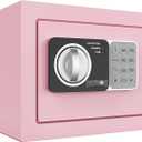 PATRON small safe box with keymini safe for moneysmall coin safes for home with code0.236 Cubic Feet Pink