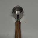 Normcore 51mm Naked Bottomless Portafilter 2 Ears Fits Delonghi ECP3420/EC155/BCO430/EC260 with 18g Basket Included, Genuine American Walnut Handle