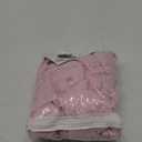 REISEN Pink Ruffle Shower Curtain Farmhouse Fabric for Bathroom Sheer Shower Curtain, 72 x 72 Inches