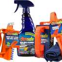 Citrusafe Complete Grill Cleaning Kit - Grill Cleaner Spray (16oz), Scrubber 3 Pack, Nylon Brush, Cookbox Scraper and Microfiber Cleaning Towel - Tools to Clean BBQ Grill Grates, Smokers, Ovens