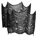 Powerful Extra Large 8-16 Yards 180"- 500" 15 Ft. - 50Ft. 2PCS Giant Super Size Halloween Creepy Gray Black Purple White Cloth for Houses and Outdoor Party Supplies & Decorations (15 ft, Black)