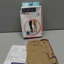 JOBST Relief Waist High Graduated Compression Stockings 20-30mmHg - Comfortable Unisex Design - Open Toe, Beige, Large