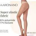 3 Pairs Sheer Pantyhose for Women T-Crotch Tights 20D Ultra Thin High Waist Stockings, Small