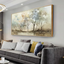 VHMING Abstract Wall Art Artwork Retro Trees Pictures Decor Canvas Painting Framed Ready to Hang Living Room Bedroom and Office Wall Decor 30x60 Inch