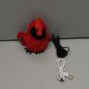 AIPERRO Flapping Cardinal Cat Toys, Interactive Cat Exercise Toy with Lifelike Bird Chirp, USB Rechargeable Automatic Cat Kicker Catnip Toys for Bored Indoor Adult Cats Kittens