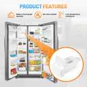 241860803 Refrigerator Ice Bucket Assembly Compatible with Frigidaire, Electrolux, Gibson, Kelvinator, Westinghouse, Crosley, Kenmore, Tappan Frigidaire Replace# AP4300918, 1376941, 218842802