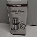SHARDOR Coffee Grinder Electric Herb/Wet Grinder for Spices and Seeds with 2 Removable Stainless Steel Bowls, Silver
