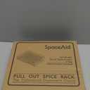 SpaceAid Pull Out Spice Rack Organizer for Cabinet, Heavy Duty Slide Out Seasoning Kitchen Organizer, Cabinet Organizer, with Labels and Chalk Marker, 8.5" W x10.75 D x2.5 H, 1 Drawer 1-Tier