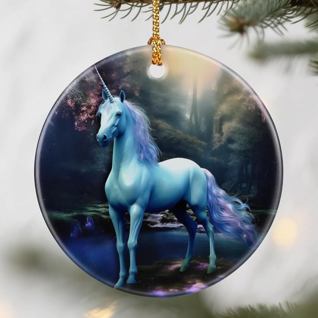 Unicorn Ornaments, Christmas Ornaments: Christmas Tree Decorations, Holiday Decor, Stocking Stuffers, Gift Ideas, Xmas Gift, Unicorn Lover Gifts & Gifts for Friends and Her