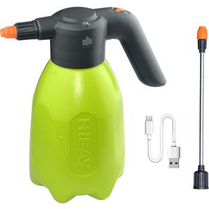 ES2-PRO Electric Spray Bottle 2L/0.5Gallon, Rechargeable Battery Powered Sprayer Spray 60 Bottles On a Single Charge, Automatic Plant Mister Pump Sprayer, Indoor Watering Can for Plants (Green)