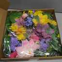 Spring Wreaths for Front Door, 24 Inch Greenery Front Door Wreath with Peonies Dahlias Hydrangeas, Artificial Home Decorations for Indoor Outdoor Window Wall,Outside Floral Wreath Decor for Home Porch