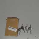 uxcell 25mm Sliding Door Nylon Pulley Furniture Roller Wheels for Screen Door Wardrobe Cupboard Closet, 4Pcs, White Silver Tone