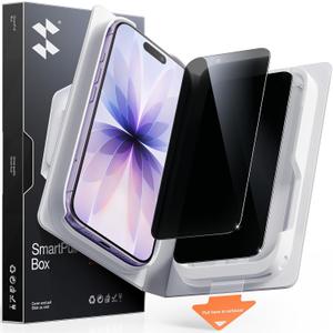 SMARTDEVIL 2 Pack Tempered Glass for iPhone 17 Privacy Screen Protector | Military-Grade Shatterproof Protection, 9H Hardness, Anti-Spy Privacy Film, Fast & Easy Installation, Case Friendly Design