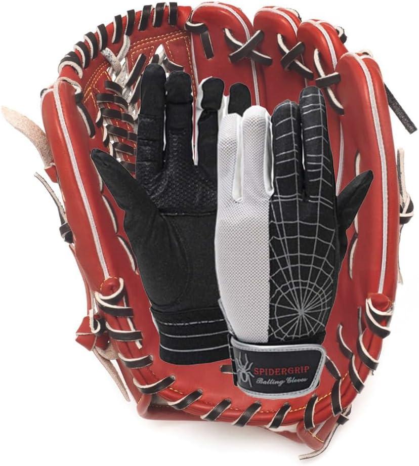 Spider Grip Baseball Protective Padded Inner Glove (Silver)