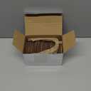 Wonderjune Round Picture Frames wooden Christmas Picture Frame Ornaments for Christmas Tree Hanging Photo Ornaments Using My Own Photos (Bow)