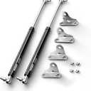 Vepagoo Gas Struts 15 Inch 22.5Lb/100N Shocks for Heavy Lid, RV Bed Toolbox Boat Hatch Cabinet Trap Door, Heavy Duty Lift Support Spring with Mounting Brackets, (Fit 18lb-25lb Lid) 2pcs (1pair)