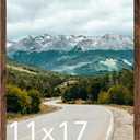 11x17 Picture Frame Deep Brown for Wall Hanging, Wood 11 x 17 Frame Photo Frame for Wall Horizontally or Vertically, Deep Brown, 1 Pack