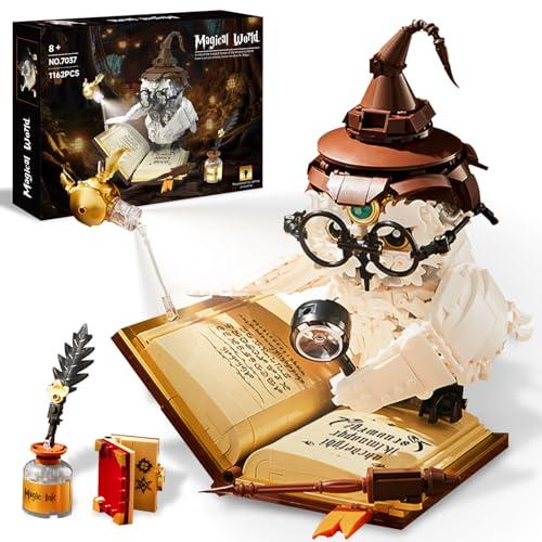 Owl Animal Building Set Magic Collection Model Bird Building Toy Compatible with Lego Sets for Adult Birthday Halloween for Kids Boys Girls Ages 8+ (1162 PCS)