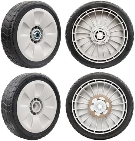 Lawn Mower Wheels Kit 4 Pack-8" Compatible with Honda HRR216 HRS216 HRT216 Walk Behind Lawn Mower, 2 Front Wheels 44710-VL0-L02ZB and 2 Rear Wheels 42710-VE2-M02ZE