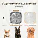 Stainless Steel Slow Feeder Dog Bowls Large & Medium Breed 3 Cups, Food Grade 304, Non-Slip Base, Deep Ridges to Slow Eating, Metal Slow Feeder Dog Bowls, Dishwasher & Chew-Proof & Rustproof