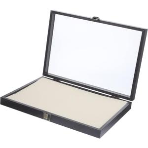 IMIKEYA Jewelry Display Box Lid Transparent Brooch and Pin Organizer for Desktop Storage of Earrings Bracelets and Badges Home Office