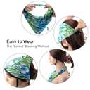 TOBATOBA Bandana Headbands for Women, 5 Pack Tie Dye Hair Bandanas for Women