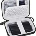 Carrying for Samsung T9/ T7/ T7 Shield Portable SSD 4TB 2TB 1TB, USB External Solid State Hard Drive Storage Travel Carrying Holder Fits for USB Cable (Black-Grey)-Box Only