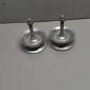 2 Pack Sliding Gate Rollers 5" Steel Pipe Track Roller Galvanized for 1 5/8" Pipe Track (Pack of 2)