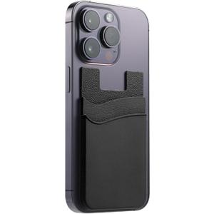 8 x Silicone Card Holder for Phone Case, Stick On Wallet for iPhone | Silicone adhesive card holder sticks firmly to any right size phone case. Holds ID, credit cards & cash securely