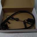 Hersi 5w 30Long Swing Arm 110v/220v Desk Lamp Metal Architect LED Task Light with Clamp, Adjustable Folding Twin-Arm Clip-on Table Lamp,Black