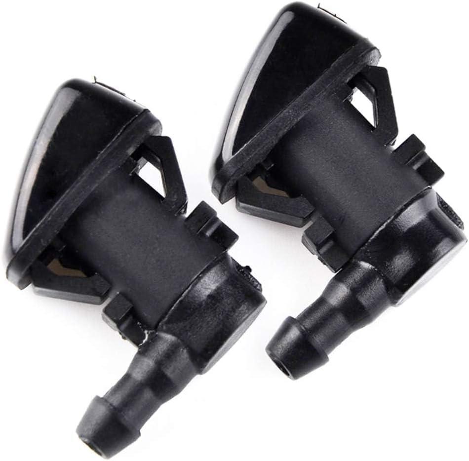 Cheriezing 55079049AA Front Windshield Washer Nozzles Wiper Spray Kit Single Hole Compatible with 2005-2016 Grand Cherokee, 2005-2013 Malibu, 2005-2010 G6, 2007-2010 Aura | set of 2