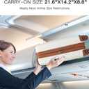 Kono Small 20 Inch Expandable Carry On Luggage with Quiet Spinner Wheels & TSA Lock, Scratch and Drop Resistant PC+ABS Hardside 22x14x9 Airline Approved Suitcase, Cream White & Brown
