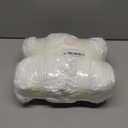 White Chunky Yarn Soft Thick Fluffy Jumbo Chenille Yarn for Luxurious Blankets, Throw, Home Decor - for Arm Knitting, Crochet & Knitting Projects (4-Pack/2.1 lb, 132yds)