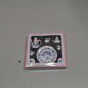 Dollhouse 1:6 Porcelain Tea Cup Sets 8 Pcs Set Miniature Ceramics Dollhouse Accessories Flower Pattern Teapot Platter Dish Sets Dollhouse Kitchen Supplies Decoration (Blue)