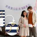 Baby Shower Invitations for Boys, Modern Minimalist Baby Shower Invites for Boy, Navy and Gold Baby Boy Shower Invitation (4"" X 6""), 25 Baby Sprinkle Invitation Cards -YQK09