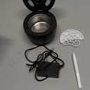 Ultrasonic Retainer Cleaner Machine, 200ML Ultrasonic Cleaning Pod with 4 Modes, Digital Timer for Denture Cleaner, Aligners, Mouth Guards, Braces, Jewelry & Toothbrush Heads (Standard with 2 Interaction Ports, Black)