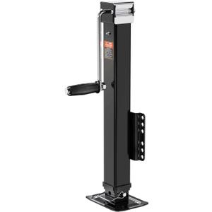 8000 lbs Trailer Jack, Bolt-On, 28.6" Vertical Travel, Heavy Duty, Adjustable Drop Leg, for Utility Trailer, Yacht, Boat,Black