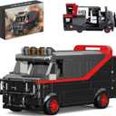 A-Team Van Car Building Set, Vandura Car Compatible with Lego, Nostalgic Movie Classic Replica Van Car Birthday Gift for Fans, Adults, Children's Home Desktop Decoration (450PCS)