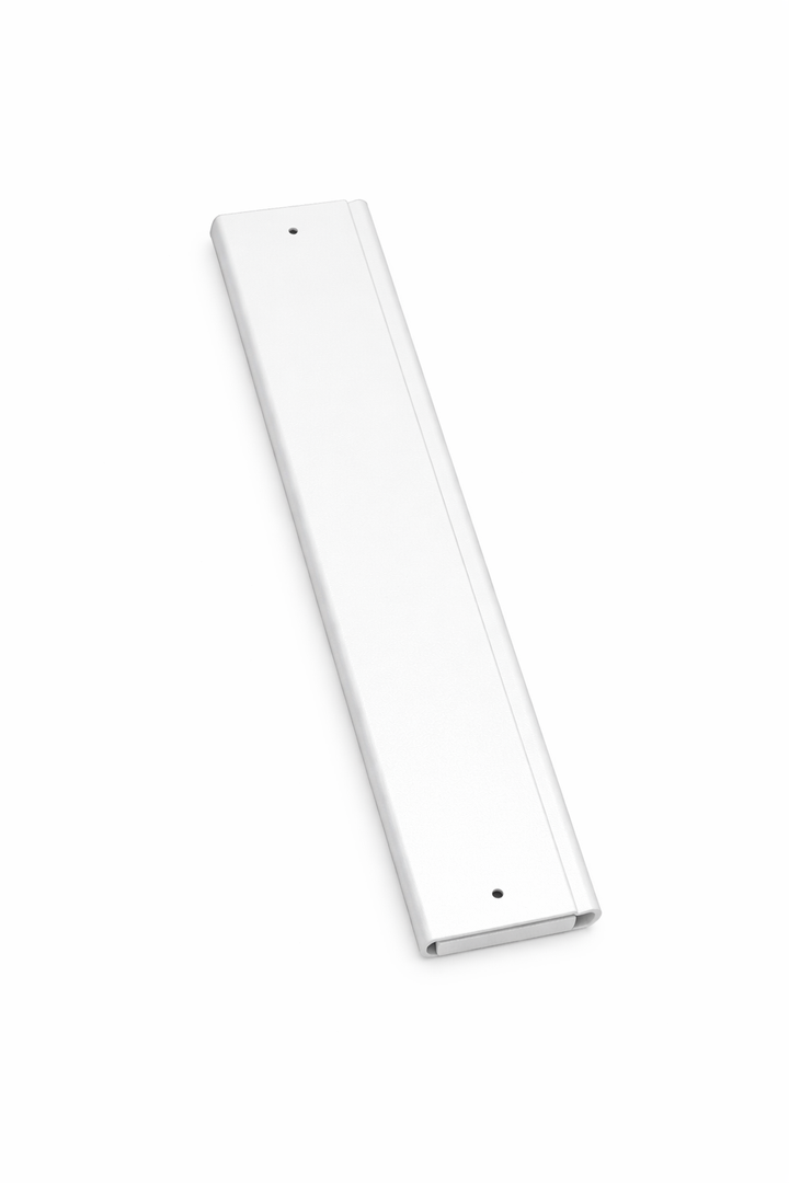 White Plastic Shelf Bracket – Wall Mount Support with Pre-Drilled Holes