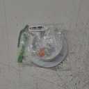 PATIKIL 6.5" Spring Ceiling Cover Plate, Recessed Light Trim Wall Mount Downlight Hole Cap Decorative Panel with Buckle Suitable for 4.9-6.1inch Round Hole Glass Ceiling Openings, White