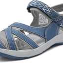 DREAM PAIRS Womens Hiking Sport Sandal, Dark/ Blue-8.5 (181103L)