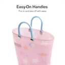 DREAM PAIRS Kids Rain Boots Cute Lightweight Waterproof with Pull-on Handles for Girls & Boys Toddler Outdoor Play (Pink)