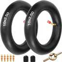 FVRITO 10x2.50/2.75 10 Inch Inner Tube for Smart Self Balance mobility Electric Scooter 36v 48v 400w 500w 800w Hub Motor Mijia M365 With TR87 Angled Stem 2 Pack