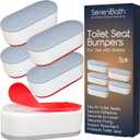 Toilet Seat Bumpers for Use with Bidet with Extra Strong Adhesive, 5pk