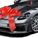 30 inch Car Bow, Giant Gift Bow, Big Bow for Car Huge Car Bow, Big Bow for Gifts (Red)